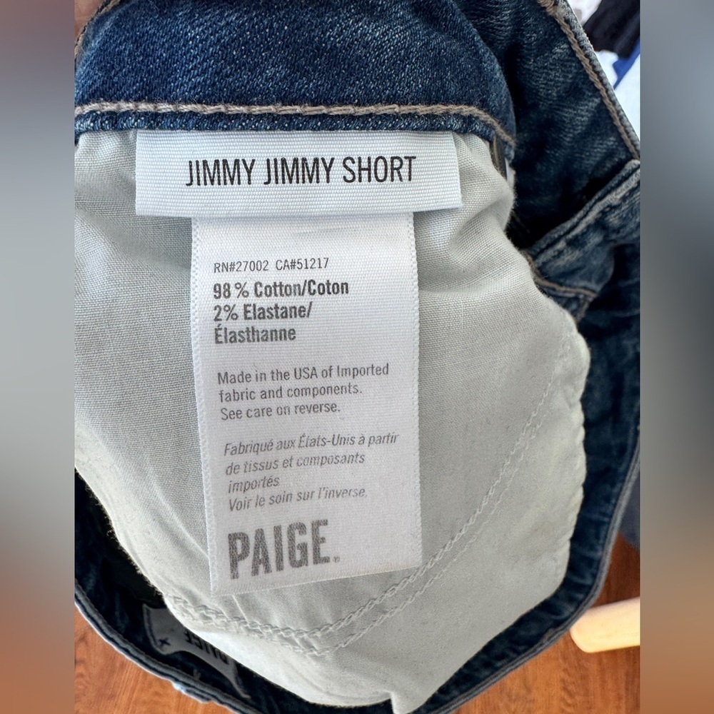 Paige Jimmy Jimmy Short - EUC 3” Inseam Size 29 Like New - Picture 9 of 9